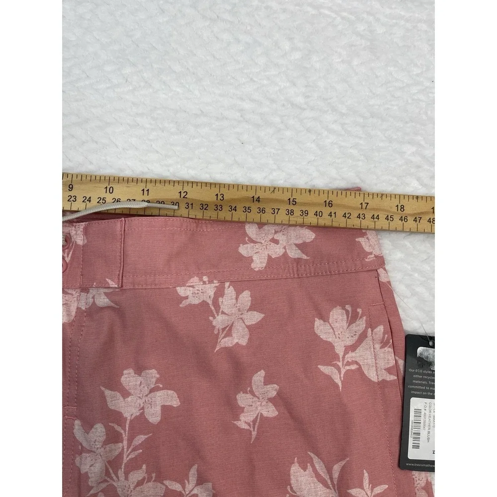 Travis Mathew Men's Board Shorts Macadamia Nut Heather Blush Pink Size 34‎ NWT